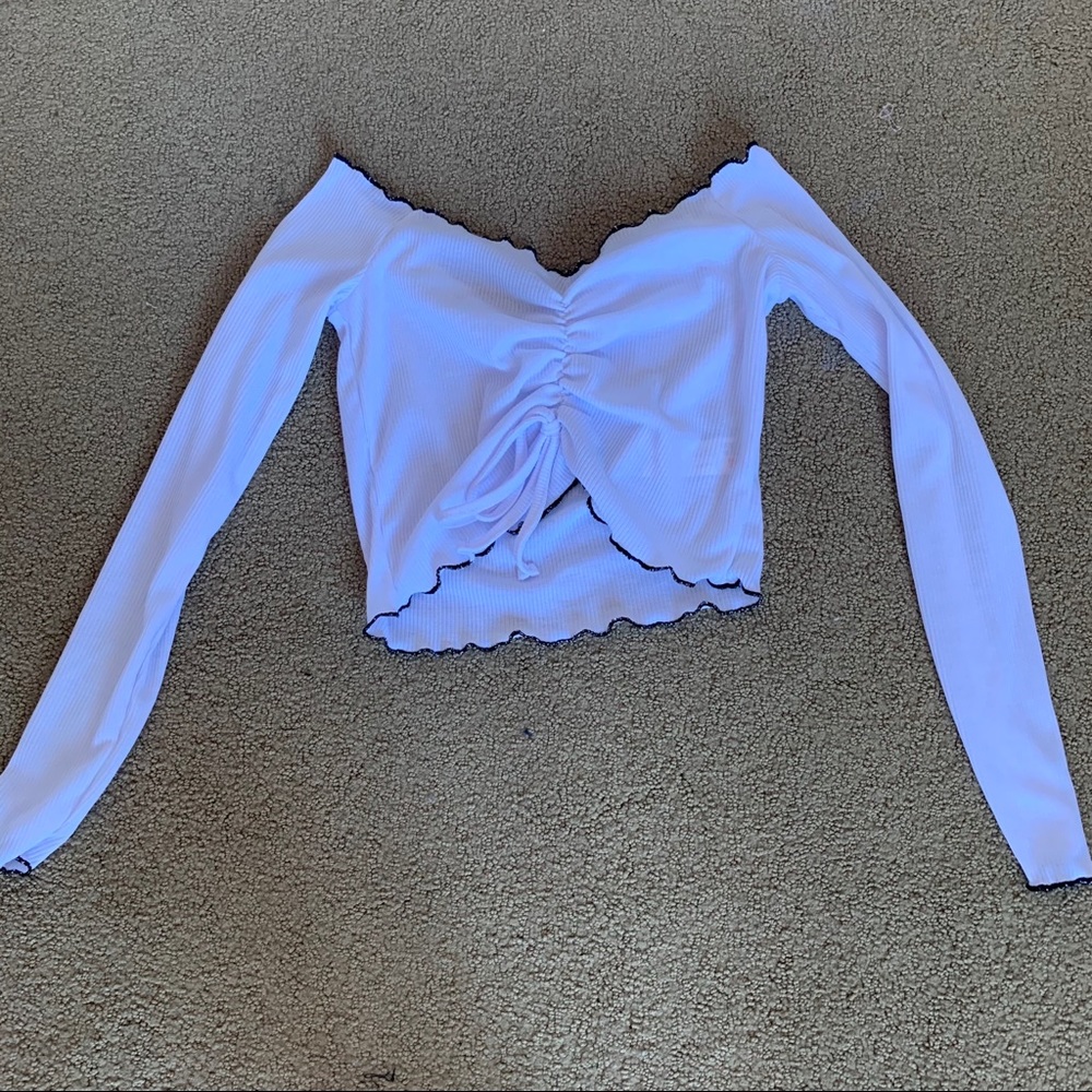 cinched crop top